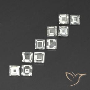 3.62 ct natürliche Warmweiß Topas-Edelsteine, Quadrat, VVS-VS
