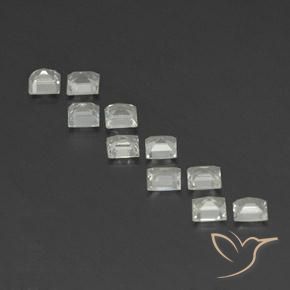3.62 ct natürliche Warmweiß Topas-Edelsteine, Quadrat, VVS-VS