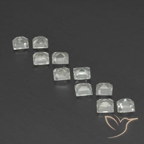 4.51 ct natürliche Warmweiß Topas-Edelsteine, Quadrat, VVS-VS