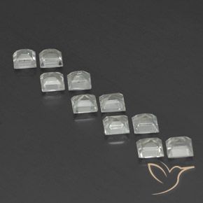 4.80 ct natürliche Warmweiß Topas-Edelsteine, Quadrat, VVS-VS