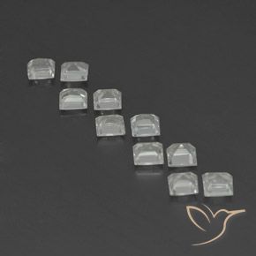 3.86 ct natürliche Warmweiß Topas-Edelsteine, Quadrat, VVS-VS