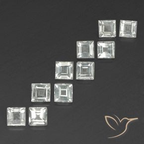 4.40 ct natürliche Warmweiß Topas-Edelsteine, Quadrat, VS