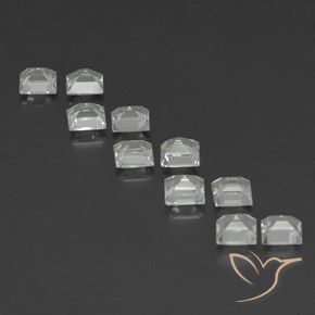 3.86 ct natürliche Warmweiß Topas-Edelsteine, Quadrat, VVS-VS