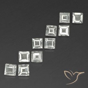 3.90 ct natürliche Warmweiß Topas-Edelsteine, Quadrat, VS
