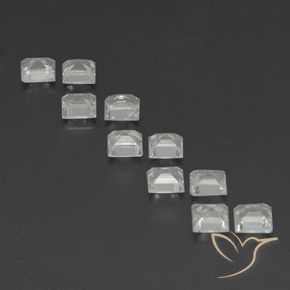 3.90 ct natürliche Warmweiß Topas-Edelsteine, Quadrat, VS
