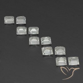 3.96 ct natürliche Warmweiß Topas-Edelsteine, Quadrat, VS