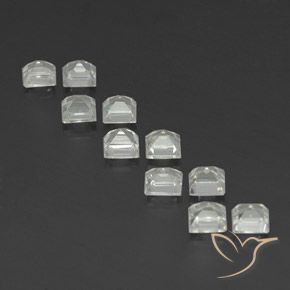 4.61 ct natürliche Warmweiß Topas-Edelsteine, Quadrat, VVS-VS