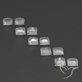 3.97 ct natürliche Warmweiß Topas-Edelsteine, Quadrat, VS