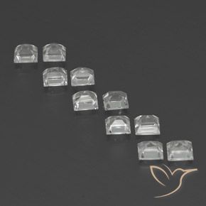 4.17 ct natürliche Warmweiß Topas-Edelsteine, Quadrat, VS