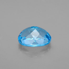 2,71 ctw natürlicher blauer Topas, Oval Schliff, VVS-VS