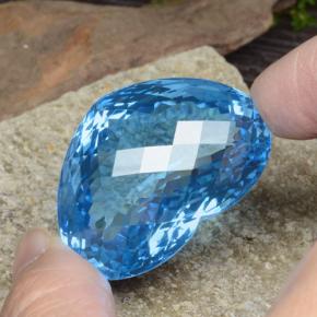 137,65 ctw natürlicher blauer Topas, Herzform, VVS
