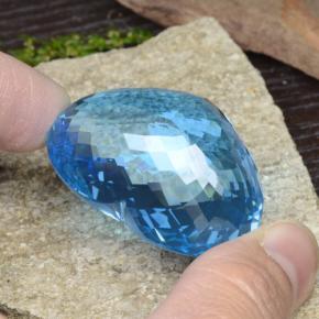 137,65 ctw natürlicher blauer Topas, Herzform, VVS