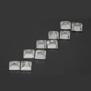 3,80 ct natürliche weißer Topas-Edelsteine, Quadrat, VVS-VS