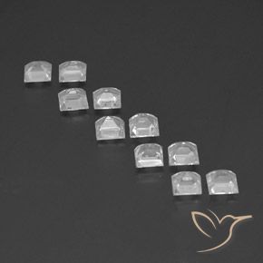 3.87 ct natürliche Klares Weiß Topas-Edelsteine, Quadrat, VVS-VS