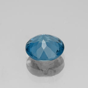 2,06 ctw natürlicher blauer Topas, Rundschliff, VVS