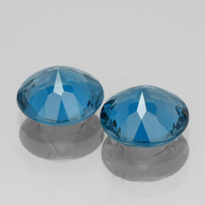  ct natürliche blauer Topas-Edelsteine, Rundschliff, VVS-VS