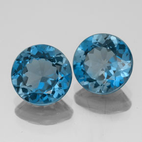  ct natürliche blauer Topas-Edelsteine, Rundschliff, VS