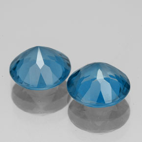  ct natürliche blauer Topas-Edelsteine, Rundschliff, VS