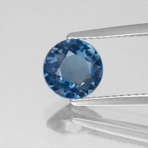 1,43 ctw natürlicher blauer Topas, Rundschliff, VS-SI