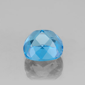 2,99 ctw natürlicher blauer Topas, Kissenschliff, VVS-VS