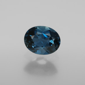 2,00 ctw natürlicher blauer Topas, Oval Schliff, VVS