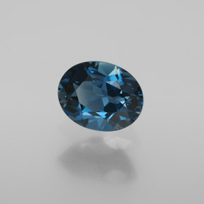 2,00 ctw natürlicher blauer Topas, Oval Schliff, VVS