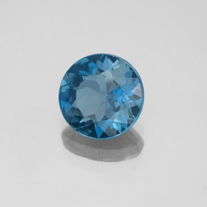 1,90 ctw natürlicher blauer Topas, Rundschliff, SI