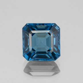 3,03 ctw natürlicher blauer Topas, Smaragdschliff, VVS
