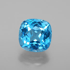2,77 ctw natürlicher blauer Topas, Kissenschliff, SI