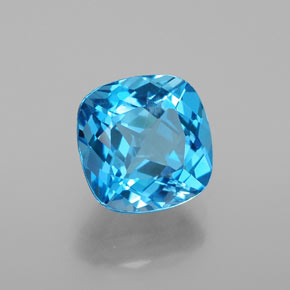 2,77 ctw natürlicher blauer Topas, Kissenschliff, SI