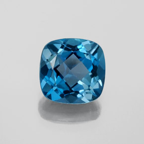 3,68 ctw natürlicher blauer Topas, Kissenschliff, VVS