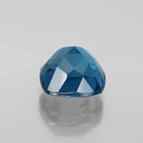 4,45 ctw natürlicher blauer Topas, Kissenschliff, VVS