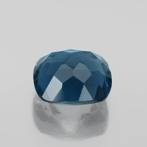 3,66 ctw natürlicher blauer Topas, Kissenschliff, VVS
