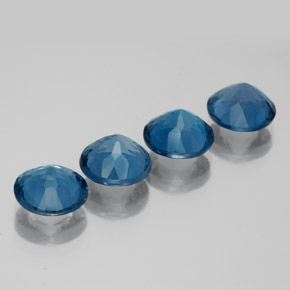  ct natürliche blauer Topas-Edelsteine, Rundschliff, VVS-VS