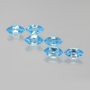 2,57 ct natürliche blauer Topas-Edelsteine, Marquise, VVS-VS