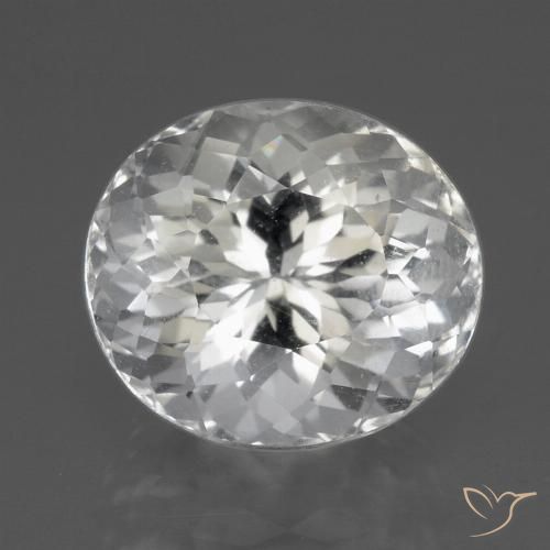 3.71ct Natürlicher Weiß Topas, Oval, VVS-VS