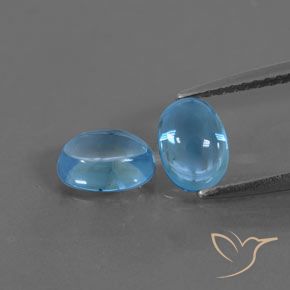 2.31ctw Natürlicher Swiss Blue Topas, Oval, Transparent