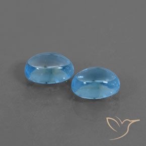 2.31 ct natürliche Swiss Blue Topas-Edelsteine, Oval, Transparent