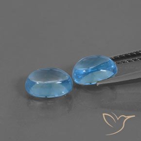 2.31 ct natürliche Swiss Blue Topas-Edelsteine, Oval, Transparent