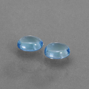 2,05 ct natürliche blauer Topas-Edelsteine, Oval Schliff, Transparent