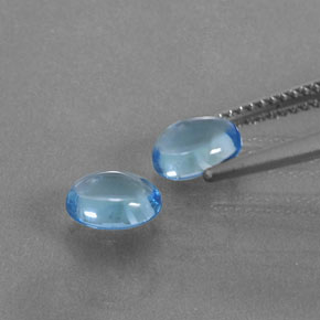 2,05 ct natürliche blauer Topas-Edelsteine, Oval Schliff, Transparent