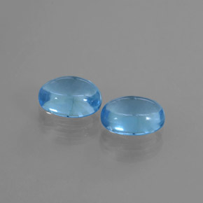 2.32 ct natürliche Swiss Blue Topas-Edelsteine, Oval Schliff, Transparent