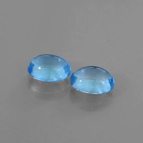 2,12 ct natürliche blauer Topas-Edelsteine, Oval Schliff, Transparent