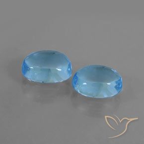 2.26 ct natürliche Swiss Blue Topas-Edelsteine, Oval, Transparent