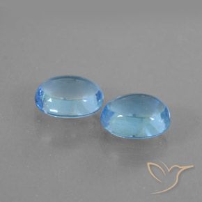 2.12 ct natürliche Swiss Blue Topas-Edelsteine, Oval, Transparent