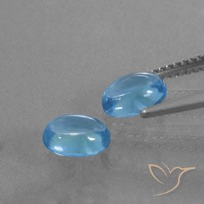 2.30 ct natürliche Swiss Blue Topas-Edelsteine, Oval, Transparent