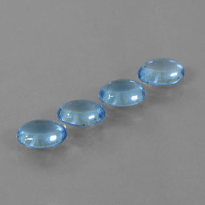 3,27 ct natürliche blauer Topas-Edelsteine, Oval Schliff, Transparent