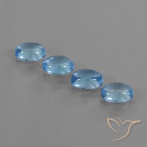 4.65ctw Natürlicher Swiss Blue Topas, Oval, Transparent