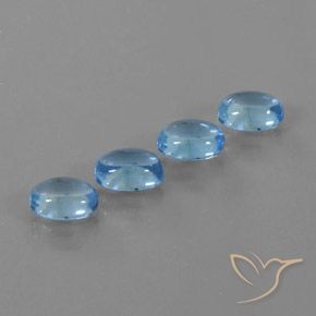 4.65 ct natürliche Swiss Blue Topas-Edelsteine, Oval, Transparent