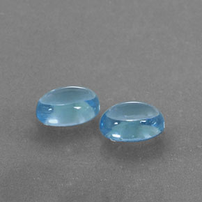 2,50 ct natürliche blauer Topas-Edelsteine, Oval Schliff, Transparent